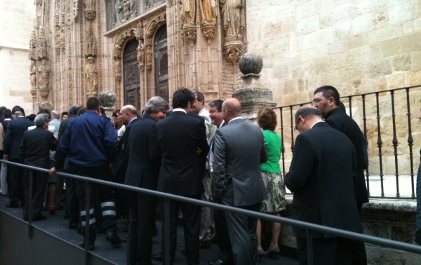 Las autoridades han asistido a la inauguración de Eucharistia en Aranda de Duero.